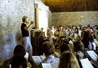 Répétition d'un chœur