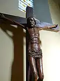 Christ en bois sculpté, église de Saint-Paul.