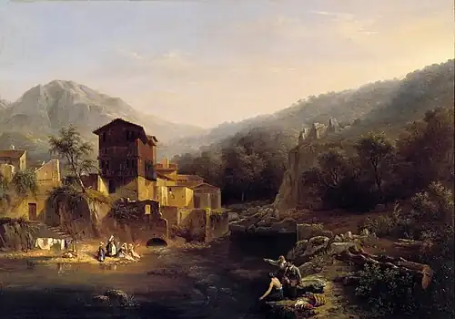 Vue de Thiers, en Auvergne, 1834 (musée des Beaux-Arts d'Orléans).