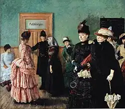 Albertine dans la salle d'attente du médecin de la police, 1885-87.