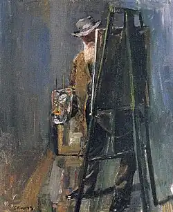 Autoportrait au chevalet, 1912.