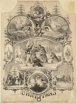 Carte de Noël, 1862