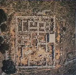 Vue aérienne de la nécropole.