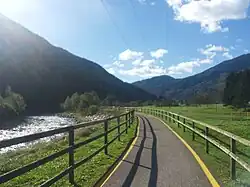 Piste cyclable Val Rendena.