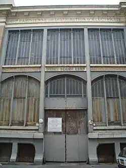 La station Gobelins de la Compagnie parisienne d'électricité.