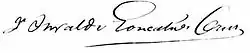 signature d'Oswaldo Cruz