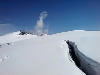 Le sommet vu de l’ouest