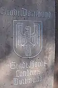 Plaque de la ville de Dortmund.