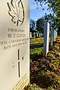Une tombe du cimetière.