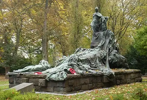 Mémorial anglais de la bataille de Waterloo, 1890, cimetière de Bruxelles.