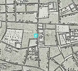 Sur un plan de 1676.