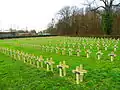 Cimetière militaire de Chambière à Metz tombes Russes.