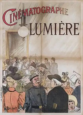 Affiche d'Henri Brispot pour les projections au Salon indien du Grand Café.