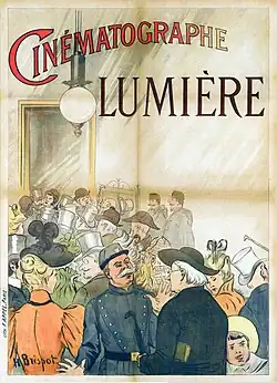 Description de l'image Cinematograph Lumiere advertisement 1895.jpg.