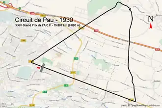 Illustration du Grand Circuit permanent de Pau.