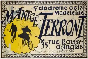 Vélodrome de la Madeleine, affiche de la fin du XIXe&nbsp;siècle.