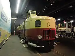 Micheline type 22 exposée à la Cité du train.