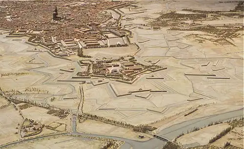 photo d'une maquette de la citadelle