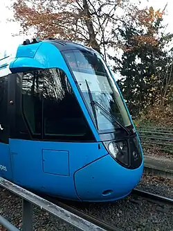 Un Citadis Dualis lyonnais en gare de Casino-Lacroix-Laval
