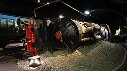  La 140 A 259 présentée couchée à la Cité du Train de Mulhouse