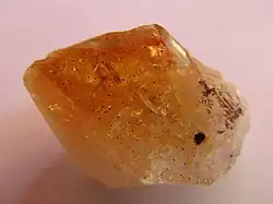 fausse Citrine brute AMÉTHYSTE CHAUFFÉE
