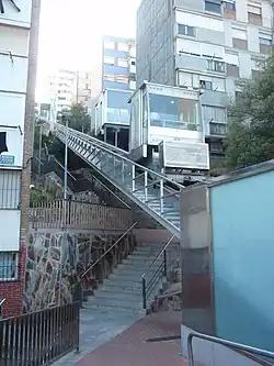 L'ascenseur incliné en juillet 2012.