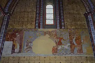 Fresque : épisodes de la vie de saint Gilles.