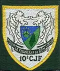 Insigne du CJF 10 (2e&nbsp;modèle).