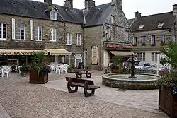 Le centre-ville de Clécy.