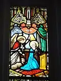 Église paroissiale, vitrail de L'Annonciation.