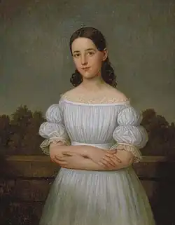 Portrait de Clara Mazureau, 1838, localisation inconnue.