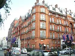 Vue de l'hôtel Claridge, à Londres.