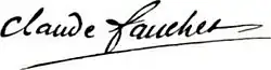 Signature de Claude François Fauchet