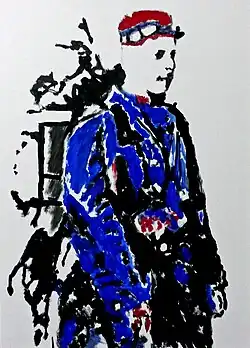 Sans titre, acrylique sur toile, 100x81cm, 2018