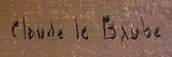 signature de Claude Le Baube
