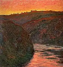 La Vallée de la Creuse, soleil couchant, 1889.