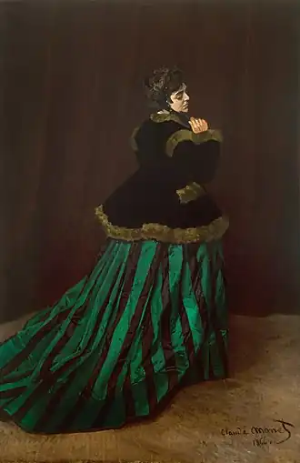 La Femme en robe verte, 1866.