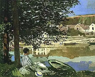Claude Monet,La Seine à Bennecourt (1868)