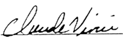 signature de Claude Vivier