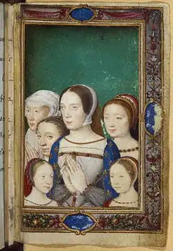 Claude de France (1499-1524), illustrée dans le Livre d'heures de Catherine de Médicis