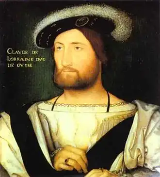 Portrait de Claude de Lorraine, duc de Guise, 1528-1530, Galerie Palatine, Palais Pitti, Florence.