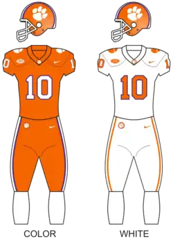 Description de l'image Clemson tigers football unif.png.
