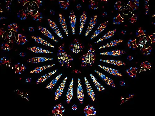 La rose vue de l'intérieur.