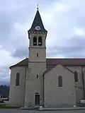 Le clocher de l'église.