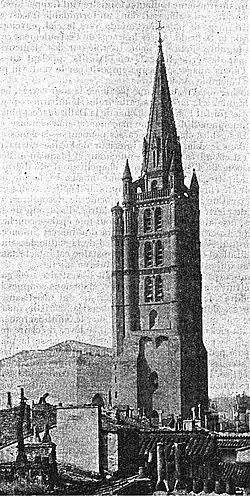 Le clocher culminait à 91 mètres