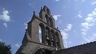 Clocher de l'église de Saint-Privat.