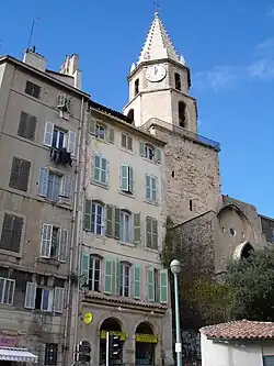 Clocher de l'Église Notre-Dame-des-Accoules (XIVe&nbsp;siècle).
