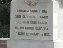 Inscription sur le monument