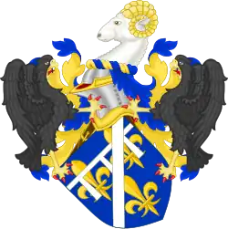 Représentation moderne des armoiries portées par Jean de Dunois après 1439.