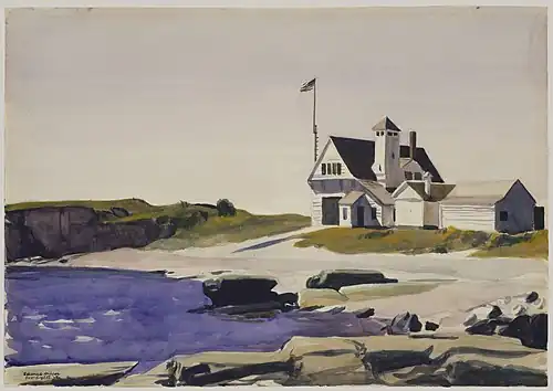 Coast-Guard-Station at Two Lights, 1927.
